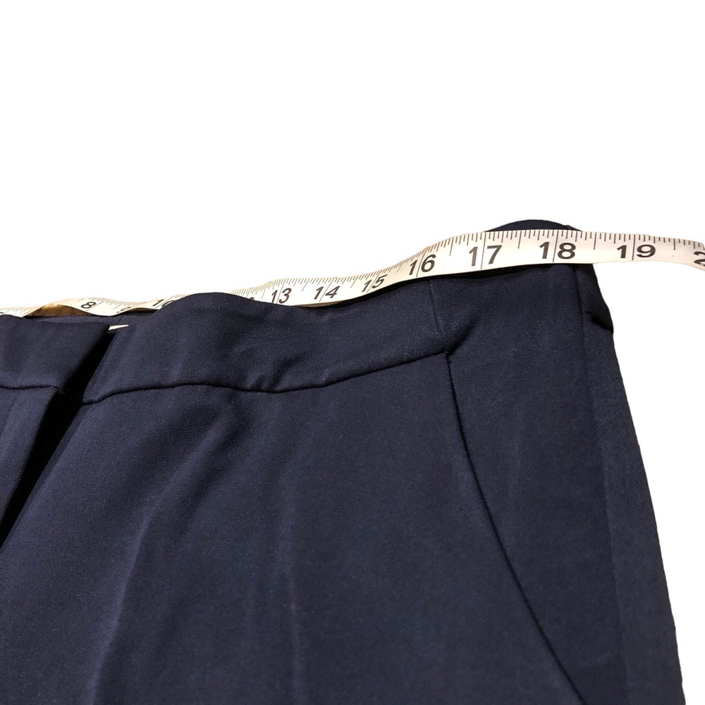 Chico’s NEW So Slimming Flare Leg Trousers 14 Regular Navy Blue NWT - Picture 9 of 12